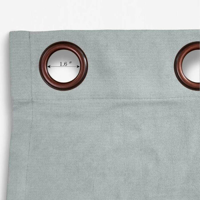 Antique Bronze Grommet Polyester Cotton Drapery With Blackout Lining Thermal Curtain Kantee