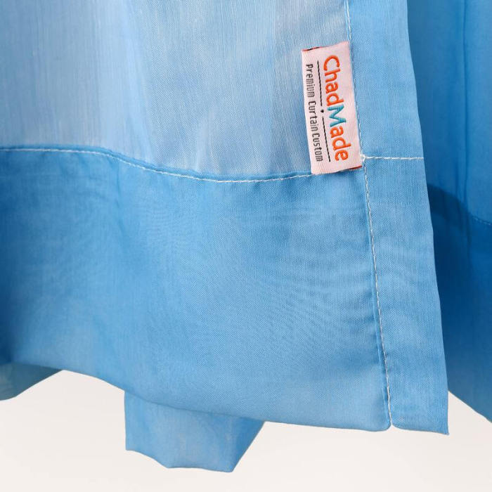 3 Inches Rod Pocket Gradient Ombre Sheer Curtain with 1 Inch Flange Tulle Gradual Sheer Drape HANNA