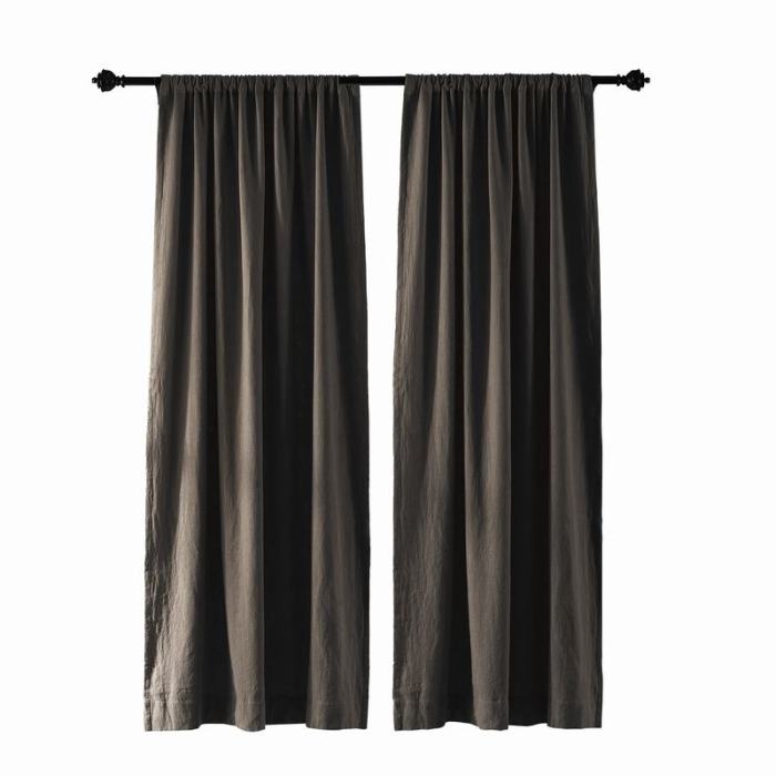 Cotton Linen Curtain Drapery Lined Curtain MASHA