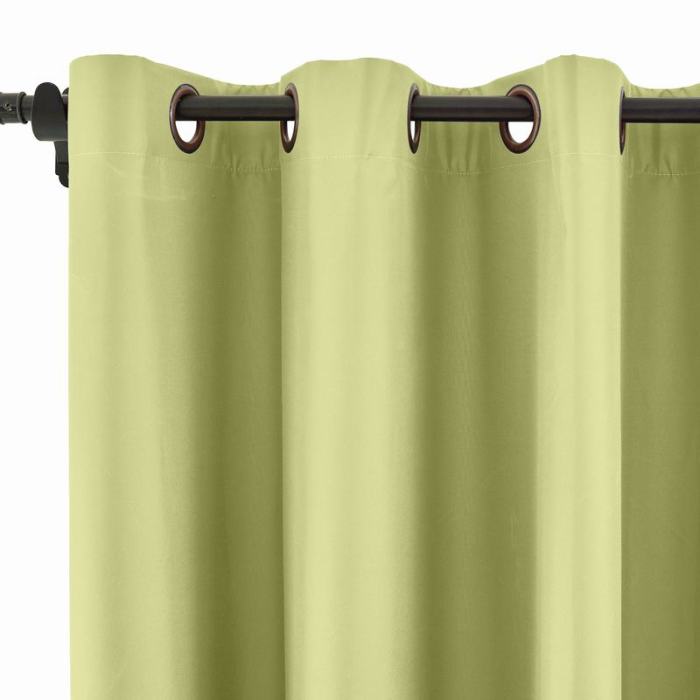 100% Blackout Curtain Grommet Drapery Foam Coated Curtain Saba