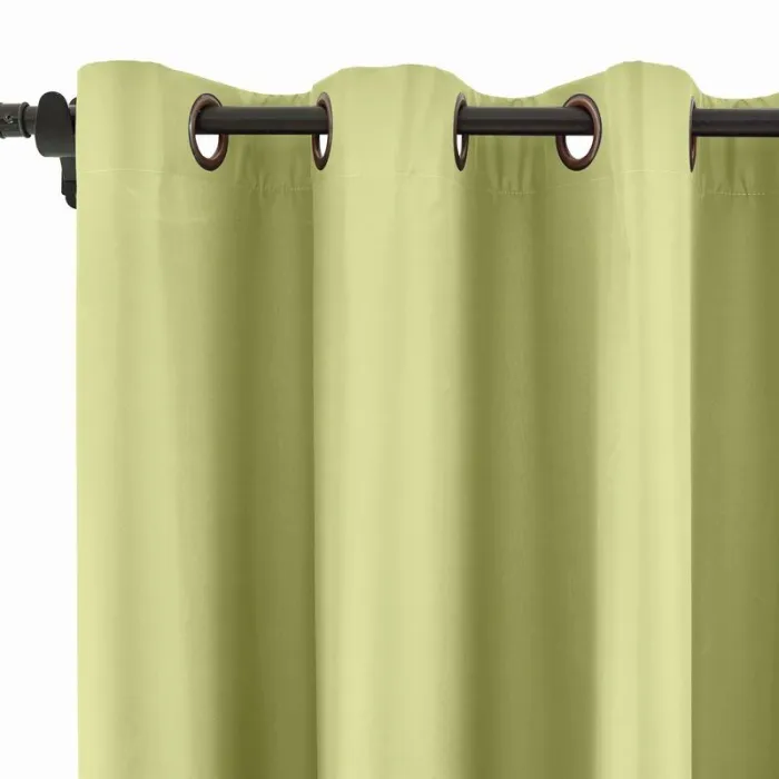 100% Blackout Curtain Grommet Drapery Foam Coated Curtain Saba
