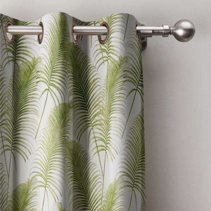 Leaves Print Curtain Window Darpe Elenor