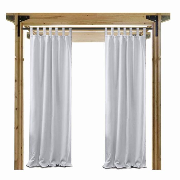 Blackout Waterproof Outdoor Curtain Patio Drapery Custom ROSE