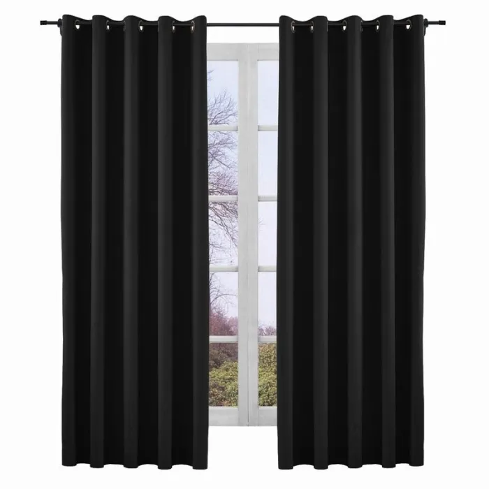 Yeffa Grommet Curtain Room Darkening Panel Blackout Lined