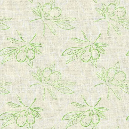 Nature Print Polyester Linen Curtain Drapery ATTICUS