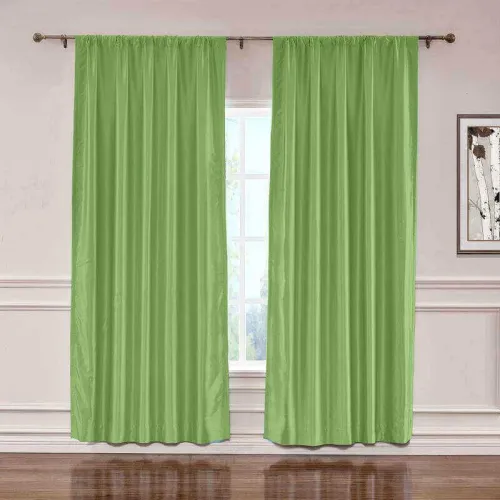 CUSTOM Lao Hang Zhou Green Polyester Cotton Thermal Insulated Curtain