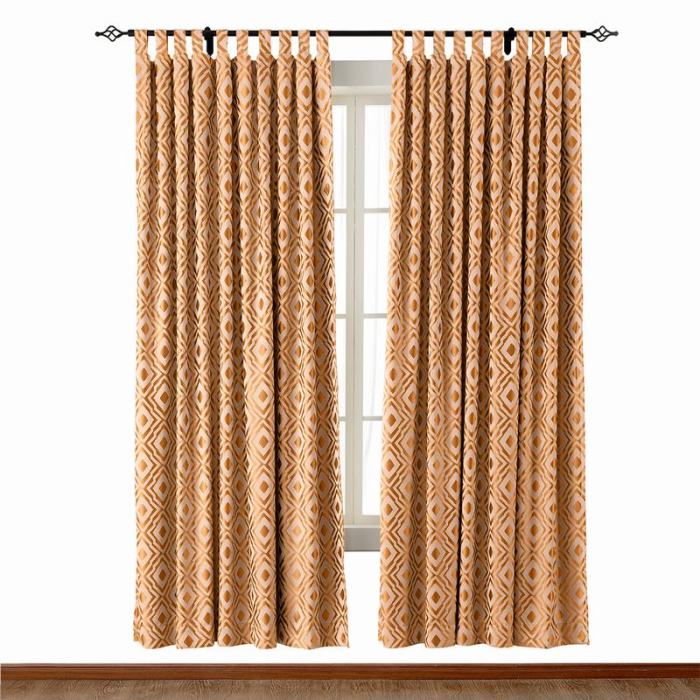 High Density Rhomboid Jacquard Drapery Dust Proof Two-Toned Damask Diamond Curtain NINA