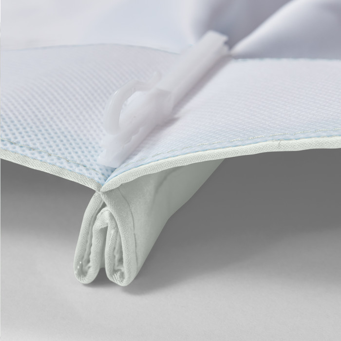 Polyester Cotton Silky Drape with Blackout Lined Pinch Pleated Window Curtain Panel LHZ