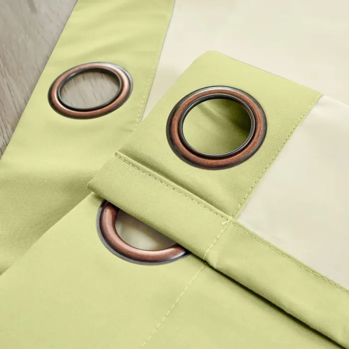 100% Blackout Curtain Grommet Drapery Foam Coated Curtain Saba