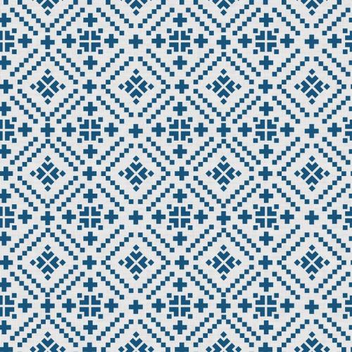 Geometric Print Polyester Linen Curtain Drapery OSCAR