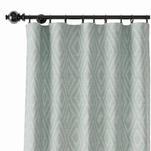 Geometric Print Polyester Linen Curtain Drapery ATELIER