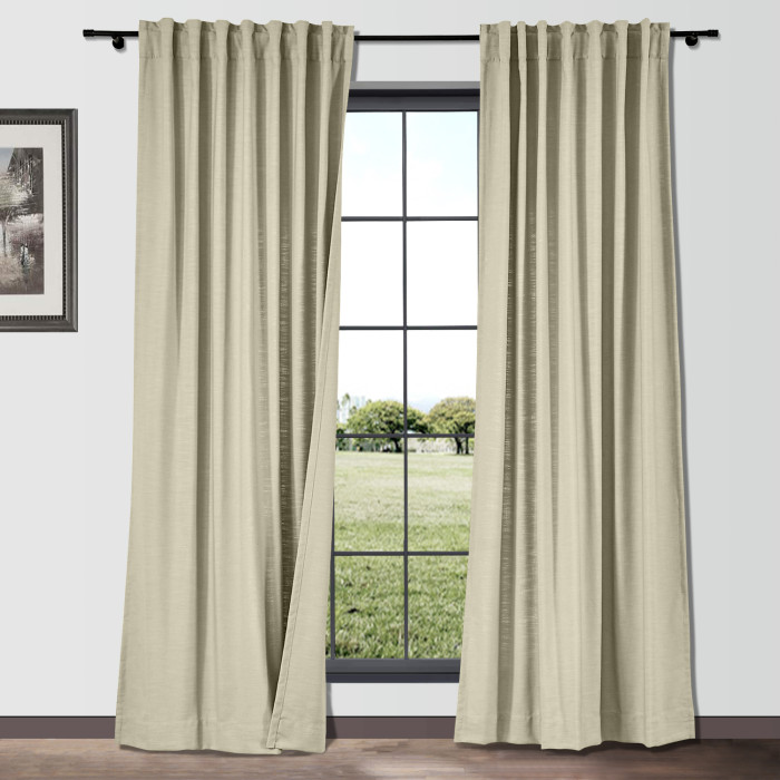 ISABELLA Cotton Linen Curtain Drapery Custom