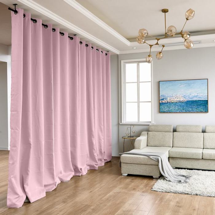 Hanging Rod Room Divider Curtain Kit for Any Space