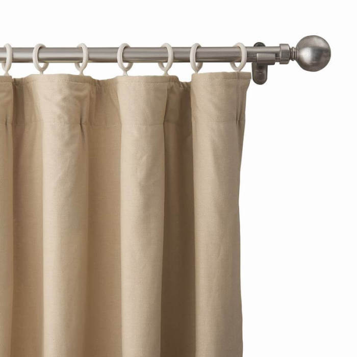 Floral Print Polyester Linen Curtain Drapery ADELAIDE