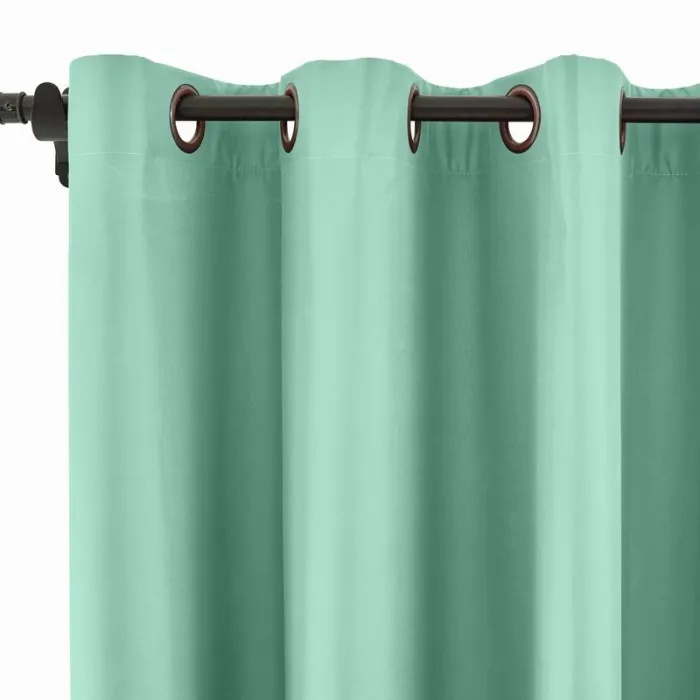 100% Blackout Curtain Grommet Drapery Foam Coated Curtain Saba