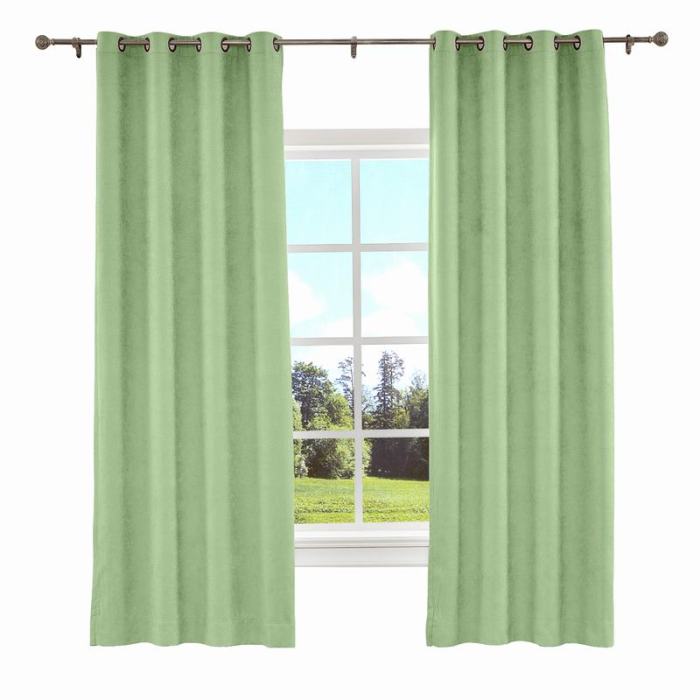KANTE Polyester Cotton Drapery With Lining Curtains