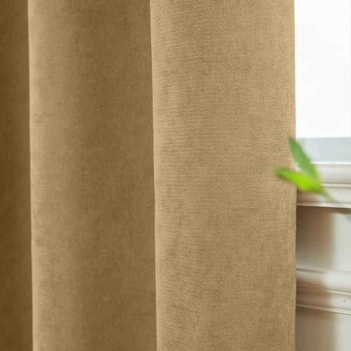 KANTE Polyester Cotton Drapery With Lining Curtains