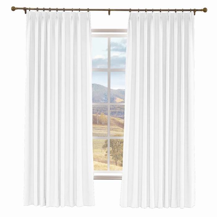 LIZ Polyester Linen Roman Shade