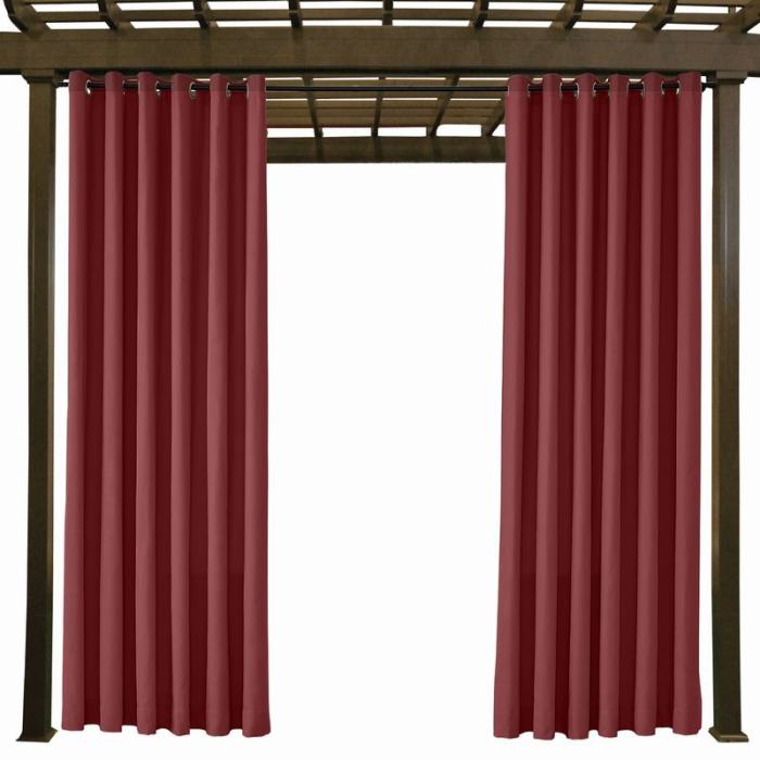 EDITH Outdoor Curtain Waterproof Rustproof Fading Resistant Drapery Patio Curtains