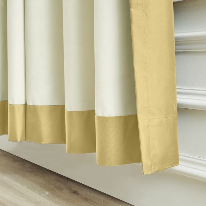 100% Blackout Curtain Pinch Pleat Thermal Foam Coated Drapery Saba
