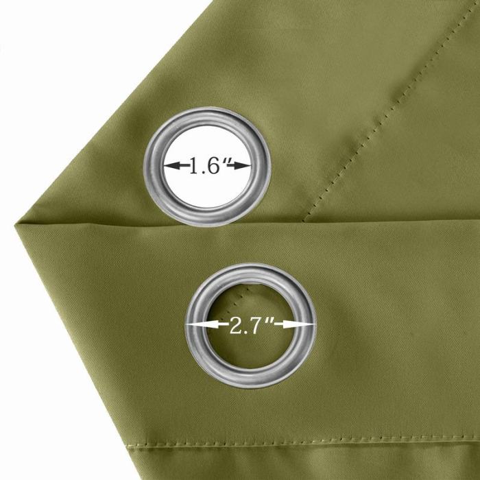 Blackout Waterproof Outdoor Curtain Patio Drapery Custom ROSE