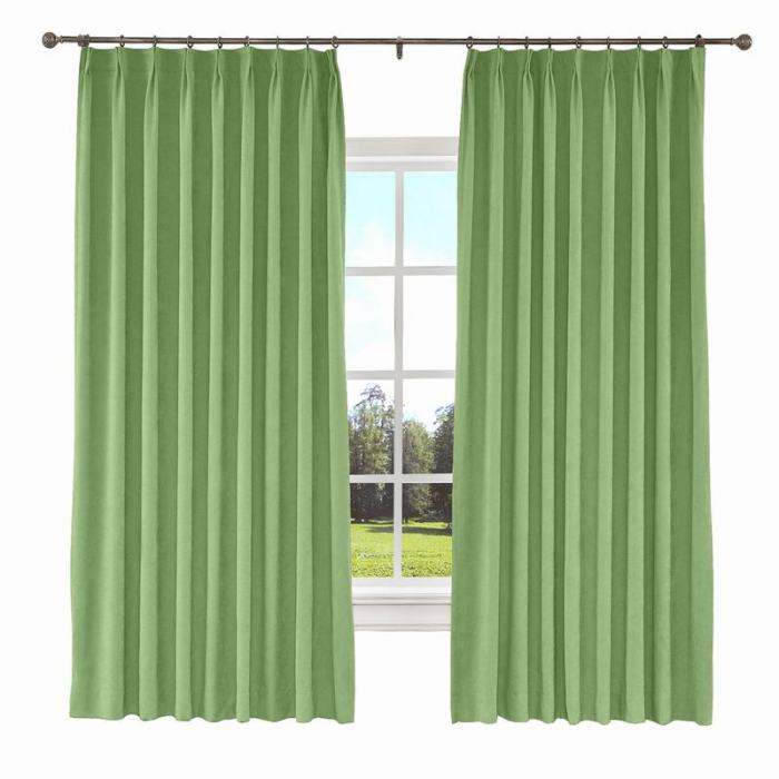 KANTE Polyester Cotton Drapery With Lining Curtains