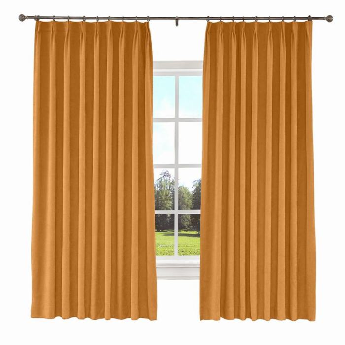 KANTE Polyester Cotton Drapery With Lining Curtains