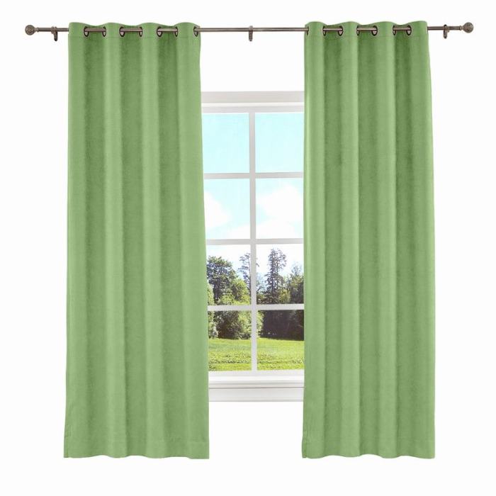 KANTE Polyester Cotton Drapery With Lining Curtains