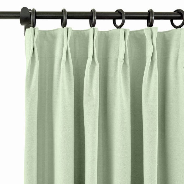 Pinch Pleat Room Darkening Blackout Curtain with Liner Capri