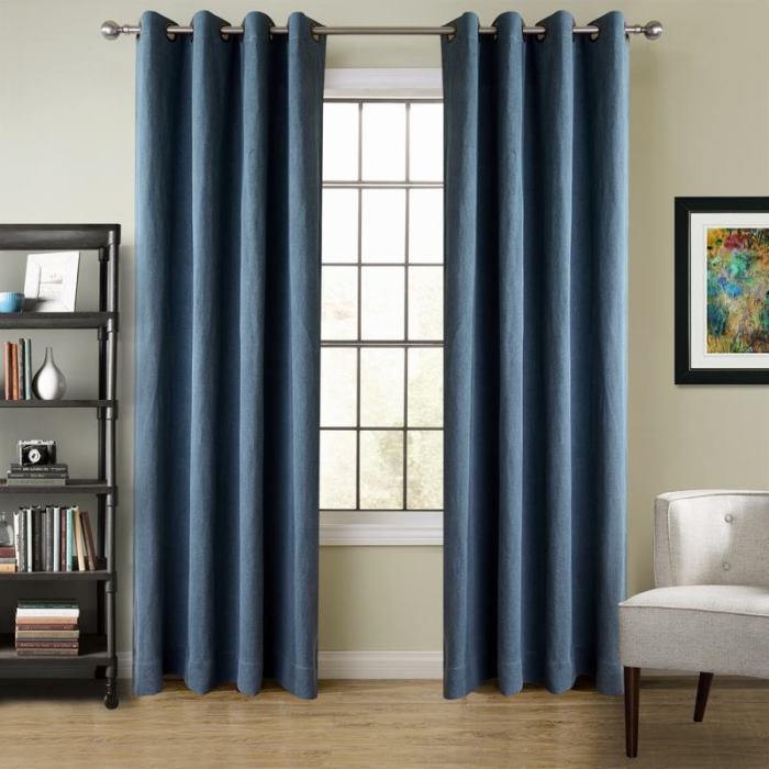 Heavy Weight 100% Linen Curtain Drapery TRENCH