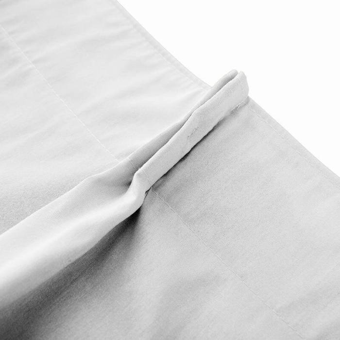 Pinch Pleated Textured Faux Dupioni Silk Drape Curtain with Blackout Lined Yun