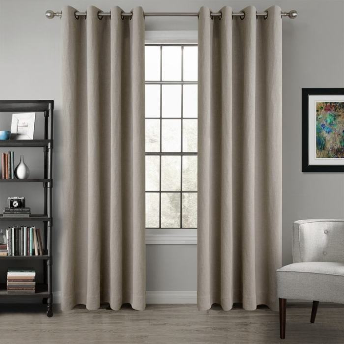 TRENCH Heavy Weight 100% Linen Curtain Drapery Custom