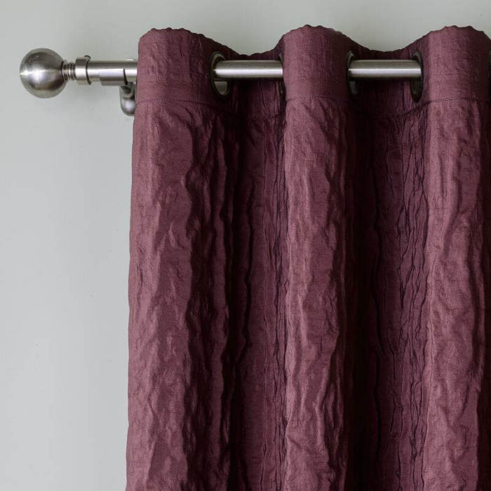 Antique Bronze Grommet Wrinkle Blackout Curtain Drapes