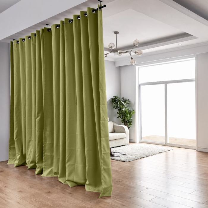 Hanging Rod Room Divider Curtain Kit for Any Space