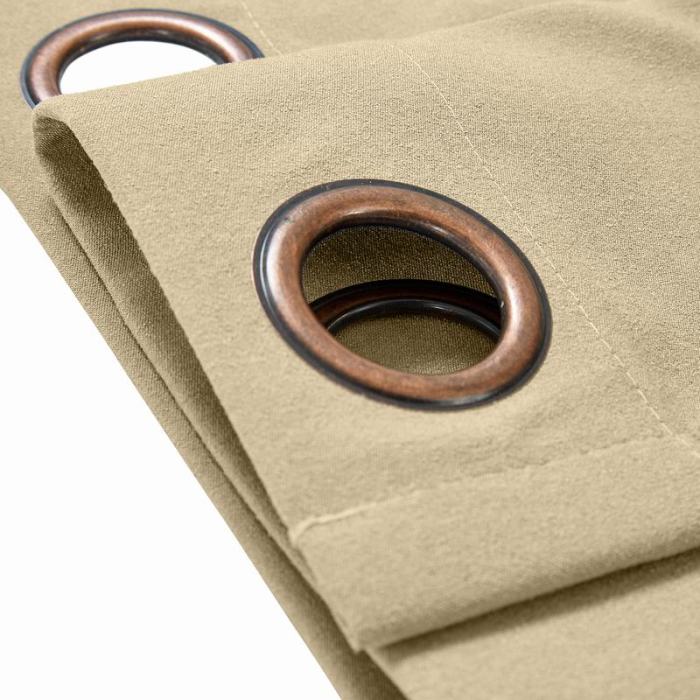 Yeffa Grommet Curtain Room Darkening Panel Blackout Lined