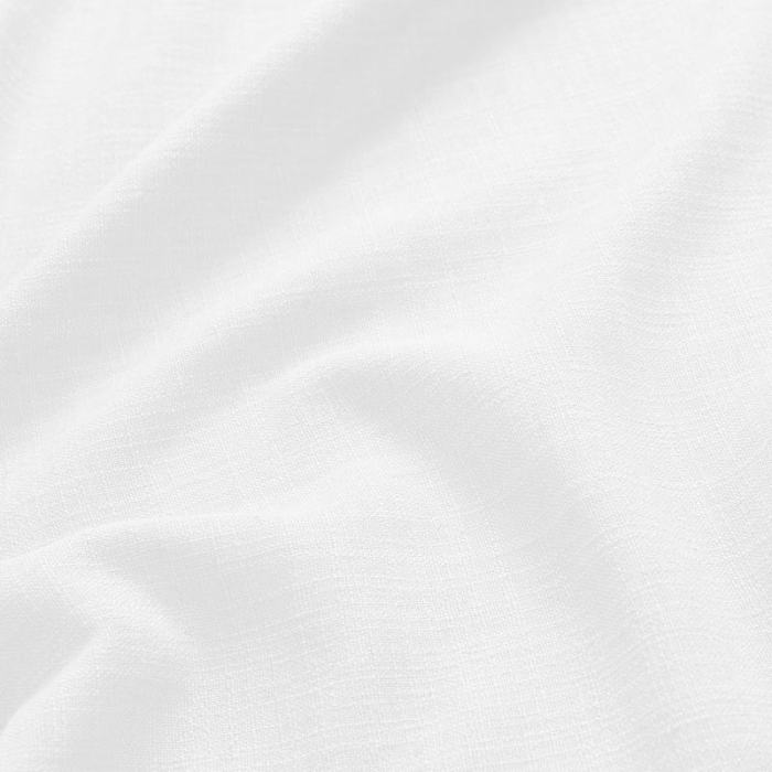 AMARA Polyester Linen Curtain Drapery With Decorative Trim Custom Sold Per Pair