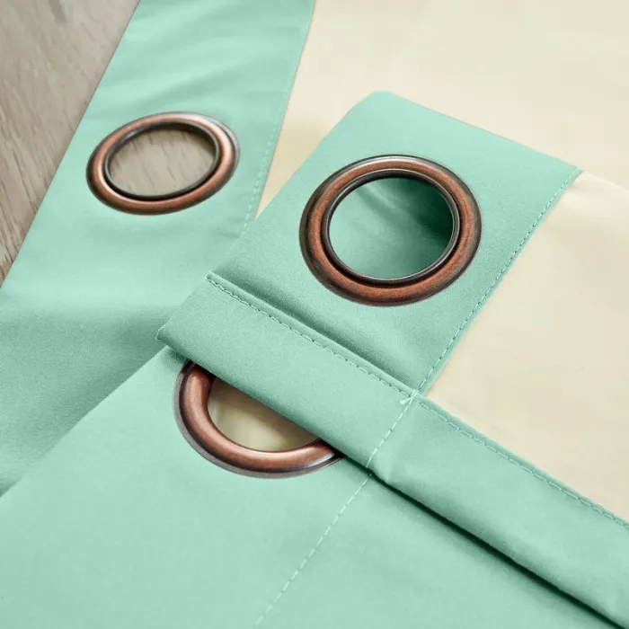 100% Blackout Curtain Grommet Drapery Foam Coated Curtain Saba