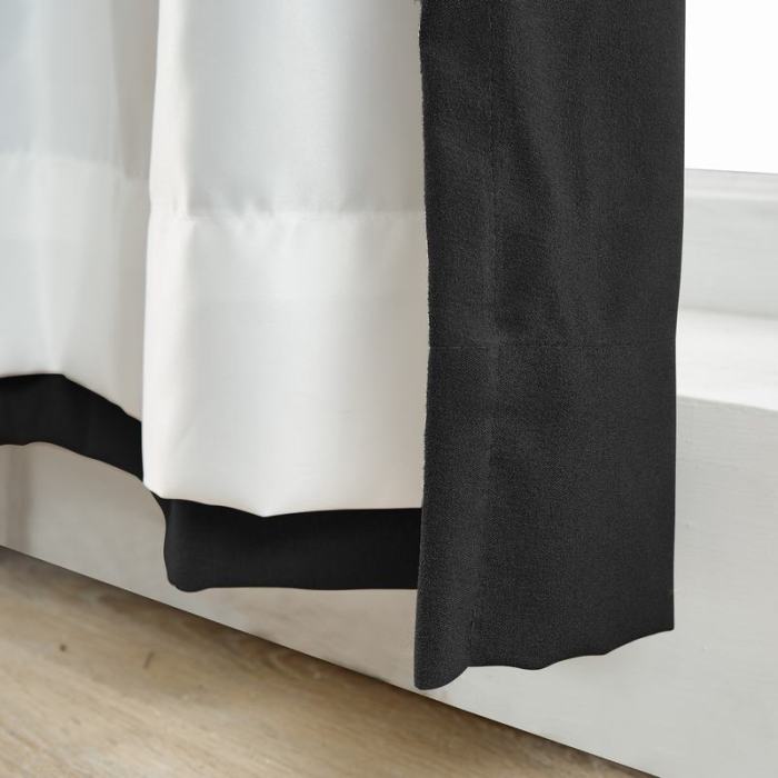 Yeffa Grommet Curtain Room Darkening Panel Blackout Lined