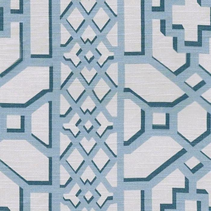 Trellis Print Antique Bronze Grommet Polyester Cotton With Blackout Lined Window Drapes