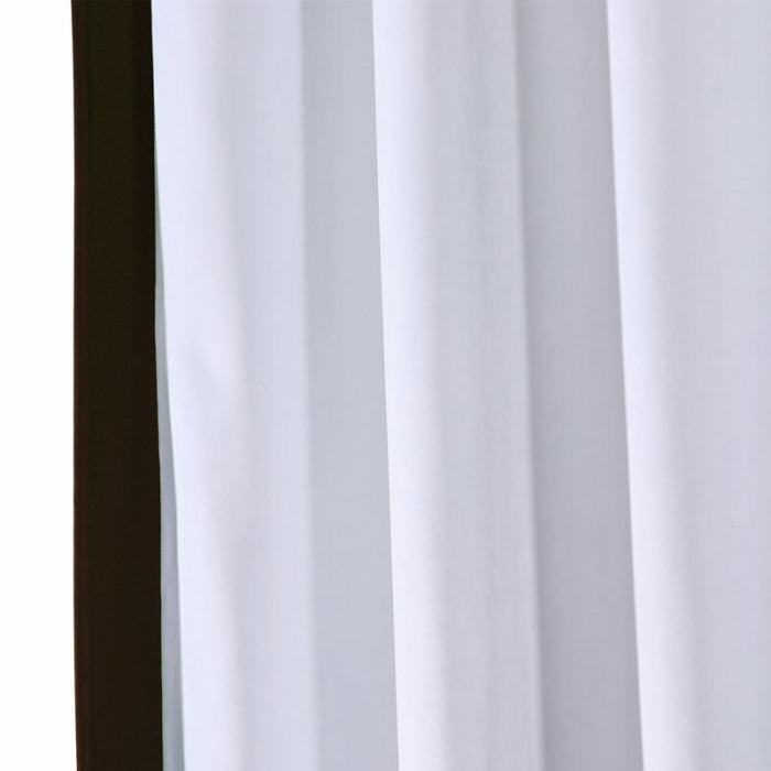 FELIX Velvet Curtain Drapery with Color Border Custom Sold Per Pair