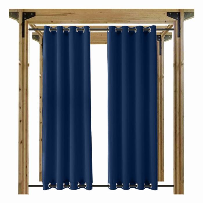Blackout Waterproof Outdoor Curtain Patio Drapery Custom ROSE