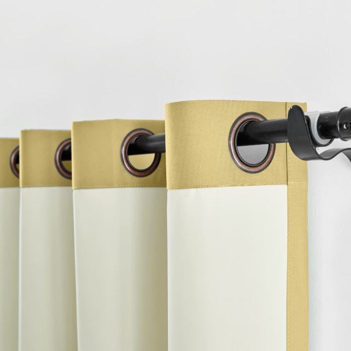 100% Blackout Curtain Grommet Drapery Foam Coated Curtain Saba