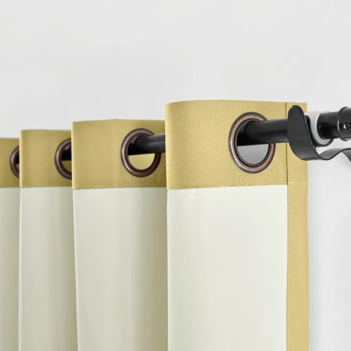 100% Blackout Curtain Grommet Drapery Foam Coated Curtain Saba