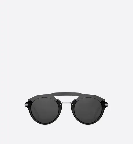 DiorFuturistic Black Pilot Sunglasses