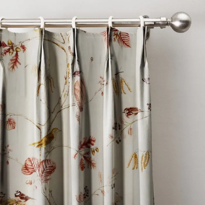 Rural Pastoral Print Window Curtain Pinch Pleated Blackout Lining Darpe Panel BQ66281