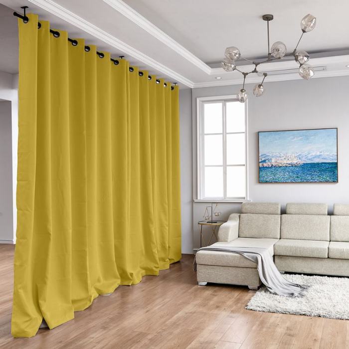 Hanging Rod Room Divider Curtain Kit for Any Space