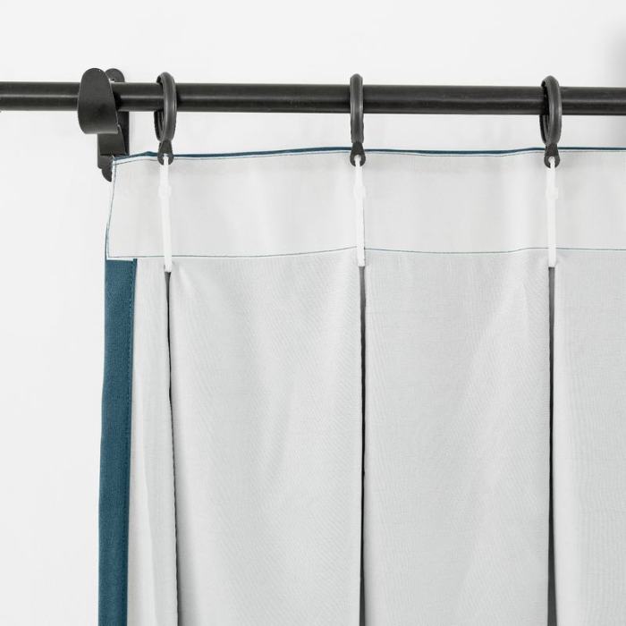 CUSTOM Capri Dark Blue Blackout Curtains with Liner