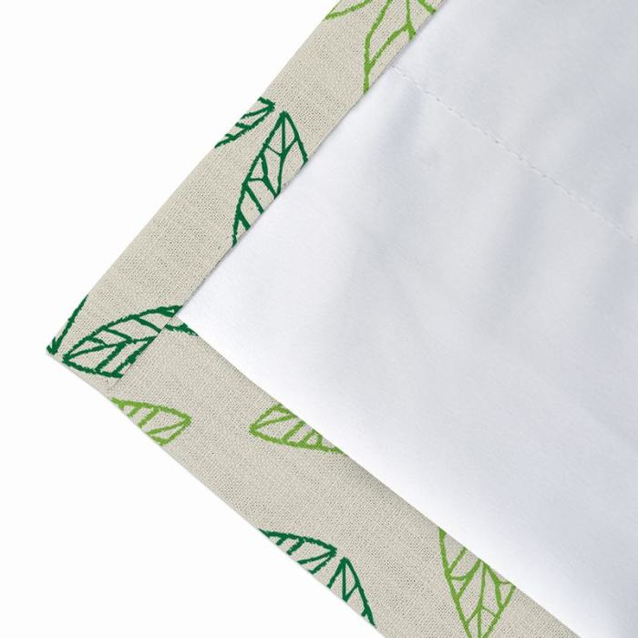 Nature Print Polyester Linen Curtain Drapery TUSCANY