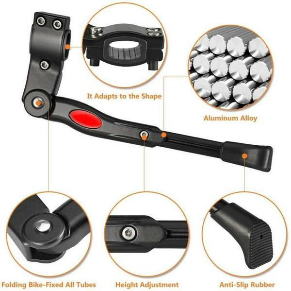 Mountain Bike Bicycle Adjustable Aluminum Alloy Side Kickstand For 22 to 27 inch