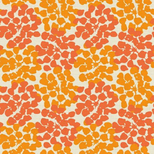 Abstract Print Polyester Linen Curtain Drapery ANNA